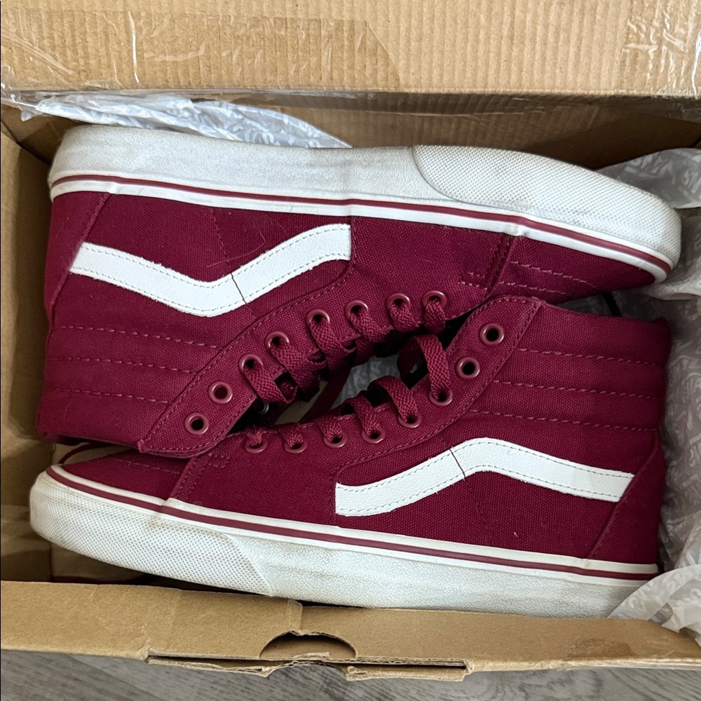 Vans High-Top Sneakers with White Stripe